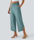 Breezeful™ - Pleated pants with high vitality and side bags