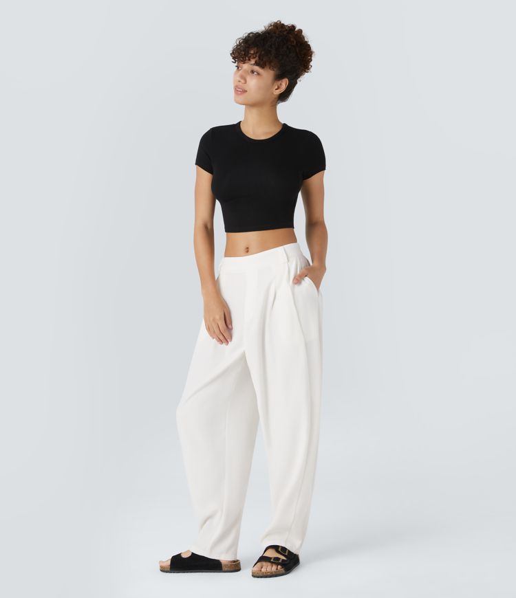 ColaTek Air V3™ - Wide pants with high waist, side pockets and barrel legs