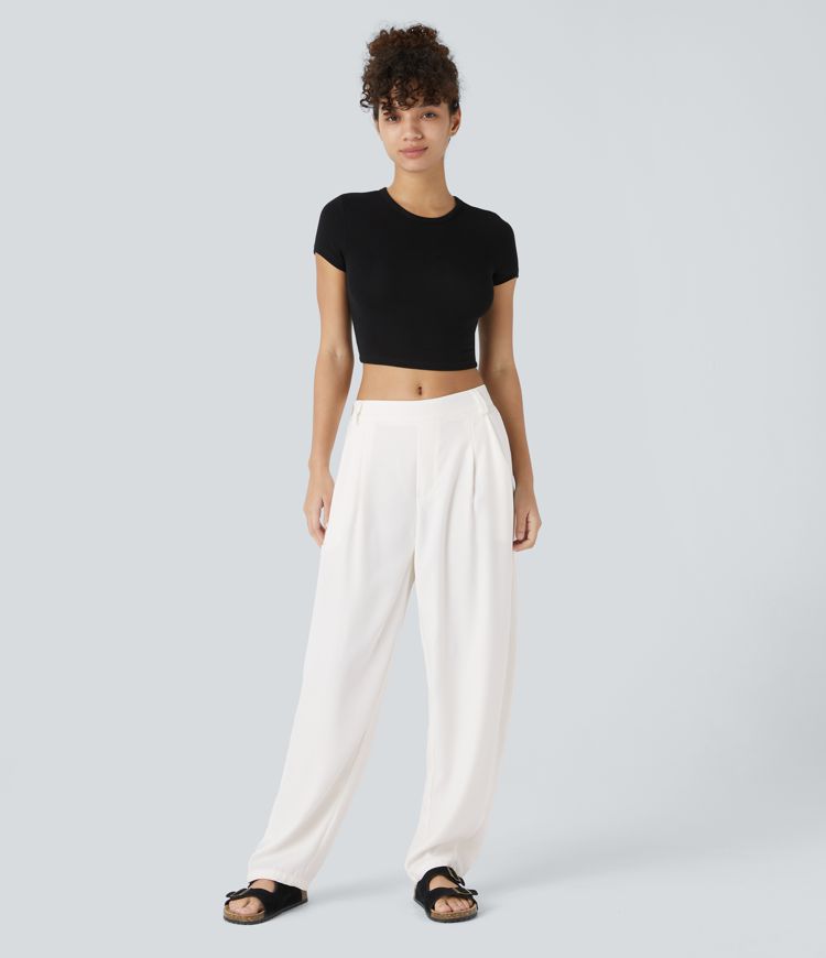 ColaTek Air V3™ - Wide pants with high waist, side pockets and barrel legs