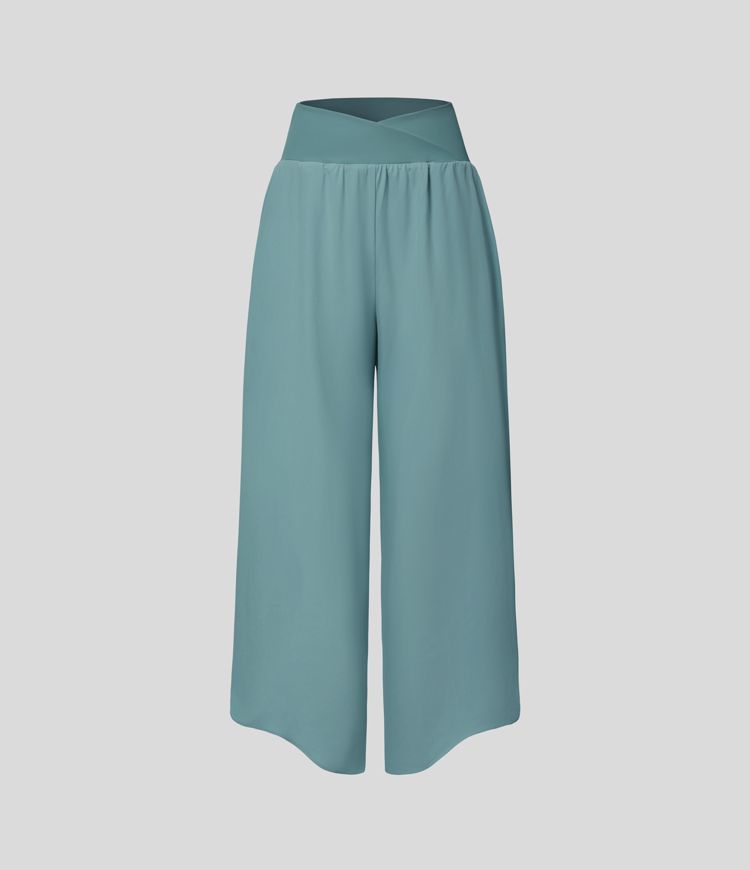 Breezeful™ - Pleated pants with high vitality and side bags