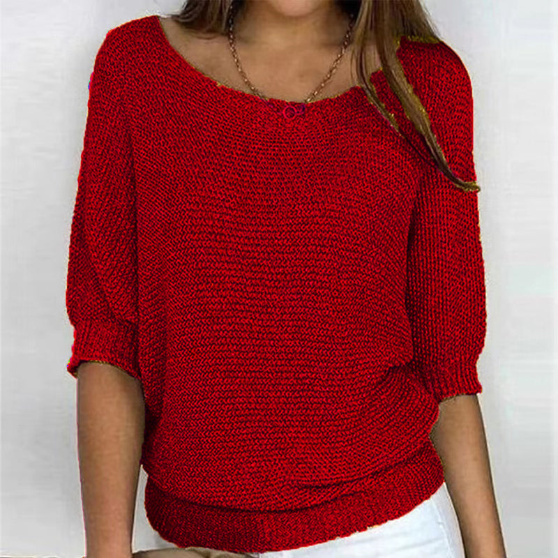 Casual maglia a tinta unita