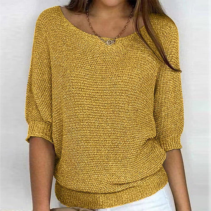 Casual maglia a tinta unita