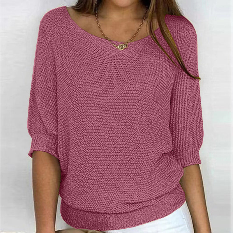 Casual maglia a tinta unita