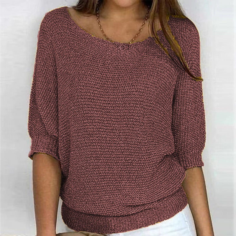 Casual maglia a tinta unita