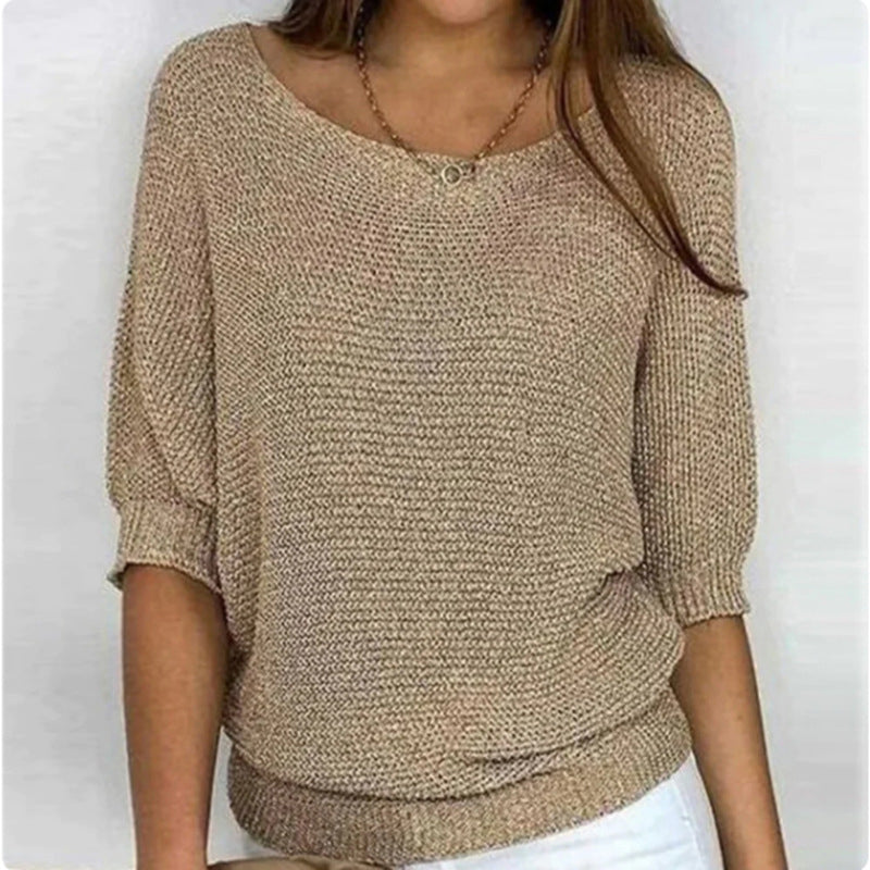 Casual maglia a tinta unita