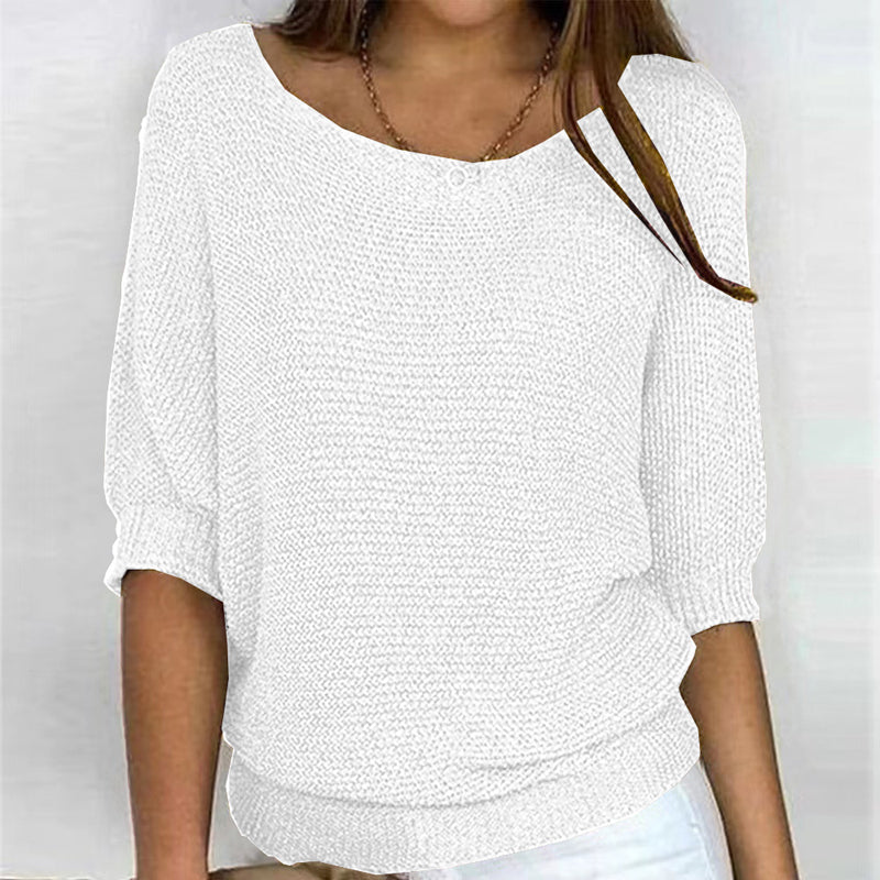 Casual maglia a tinta unita
