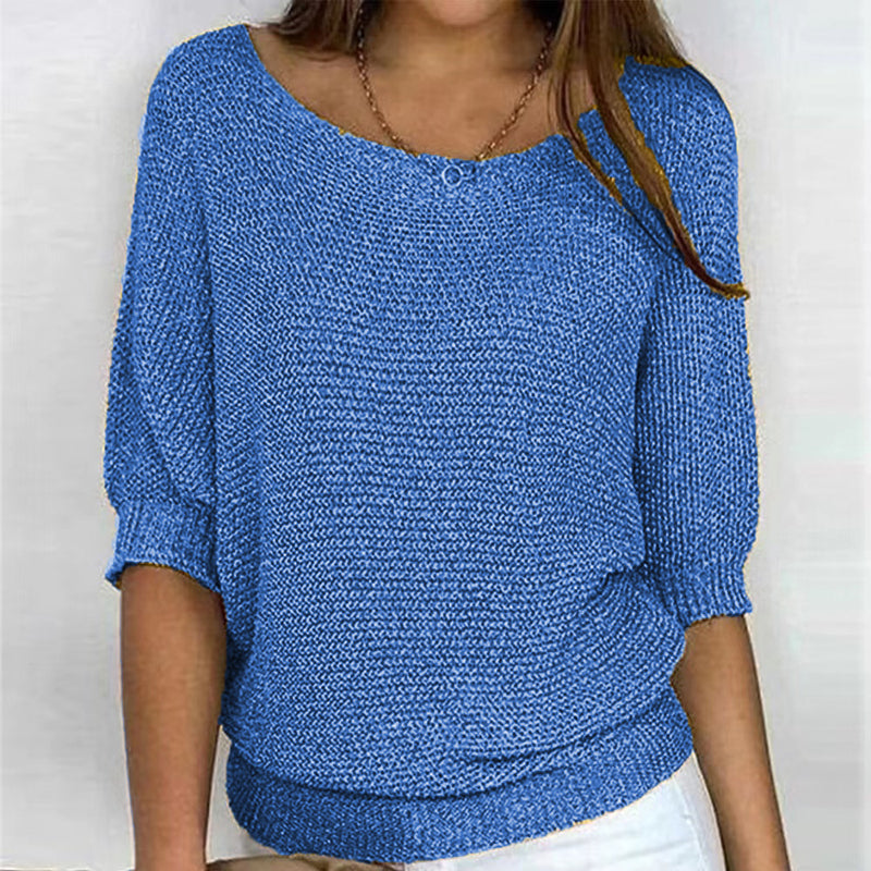 Casual maglia a tinta unita