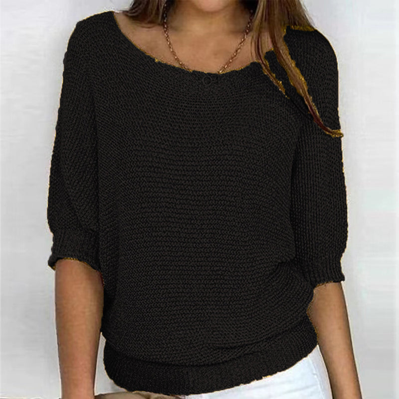 Casual maglia a tinta unita
